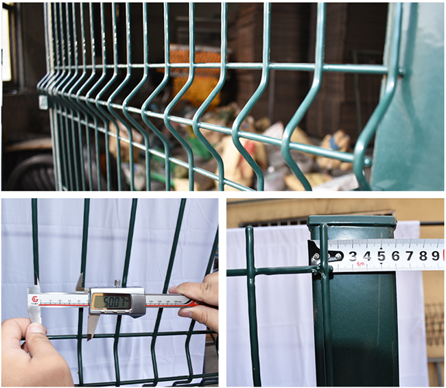 Van de Draadmesh fence van ECO de Vriendschappelijke pvc Met een laag bedekte 3D Gebogen Veiligheid Gelaste Omheining 0