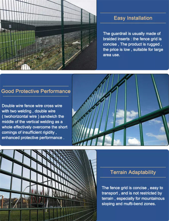 Van de Draadmesh fence wrought iron high van de sportengrond Pvc Met een laag bedekte Veiligheid 868/656 1