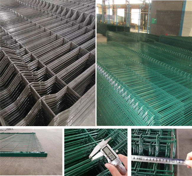3000*1830mm de Pvc Met een laag bedekte 3d Gebogen Gelaste Veiligheid van Draadmesh fence 2