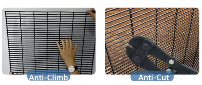 Het gegalvaniseerde Hulpkantoor van de Staalmuur Anti beklimt Mesh Fence 358 ontruimt Weergeven 0