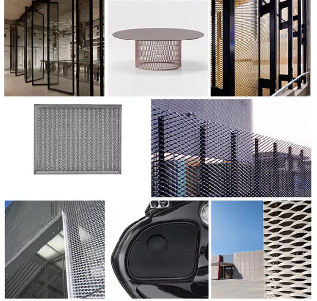 6mm het Architecturale Decoratieve Behandelen van Aluminiumdiamond mesh sheet for curtain wall 1