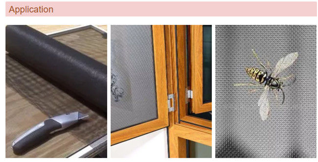 Van de Draadmesh screen 14*14 van het epoxyhars het Met een laag bedekte Venster Duidelijke Wevende Aluminium 1
