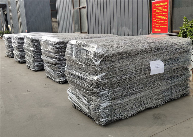 Pvc-Deklaag Gabion Mesh Baskets 3.7mm de Behandeling van Draadriverbank 1