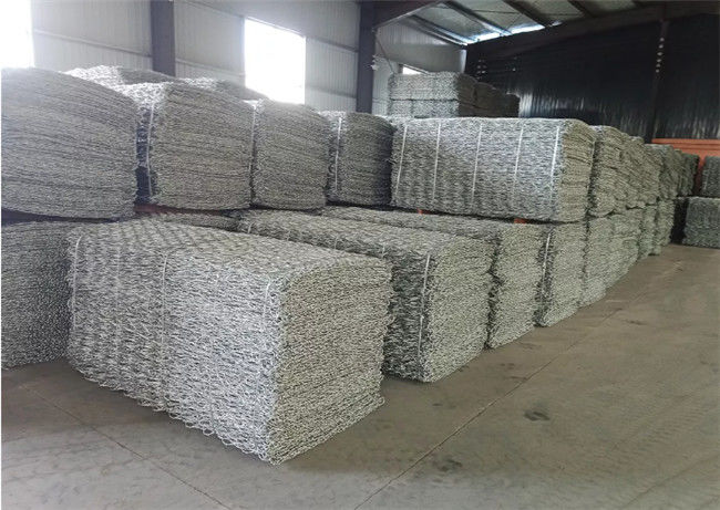 3mm Gabion Mesh Baskets Heavy Duty Triple verdraaiden Hexagonaal Geweven Gegalvaniseerd Staal 1