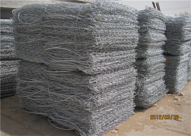 Galfanzn Al Coated Hexagonal Wire Mesh Gegalvaniseerde Gabion 100x100x100mm 0