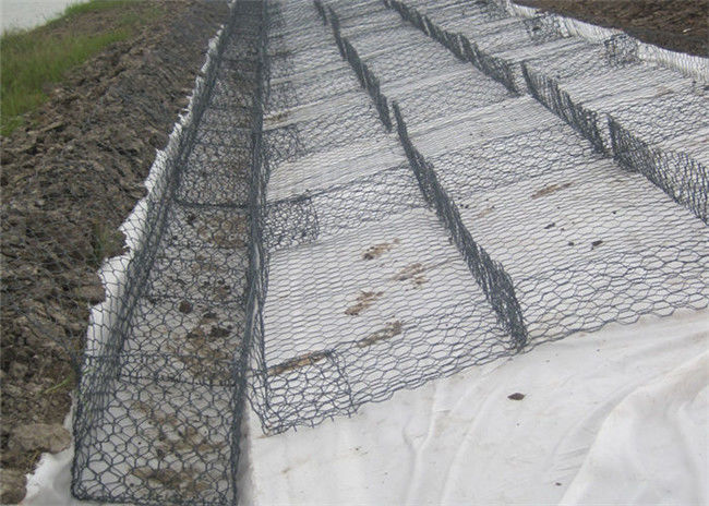 2.0mm 60*80mm Doos van Gabion van de Gatengrootte de Pvc Met een laag bedekte voor de Matras van de Rivierdijk 2