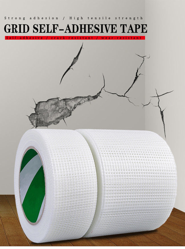 Zelfklevende de Glasvezeldraad Mesh For Ceiling Filters Spraying van de Pleistermuur 1