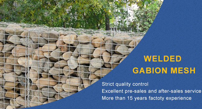4 X 1 X 1 M Landscaping Wall Welded Gabion Mesh With 4mm Spiraalvormige Draad 0
