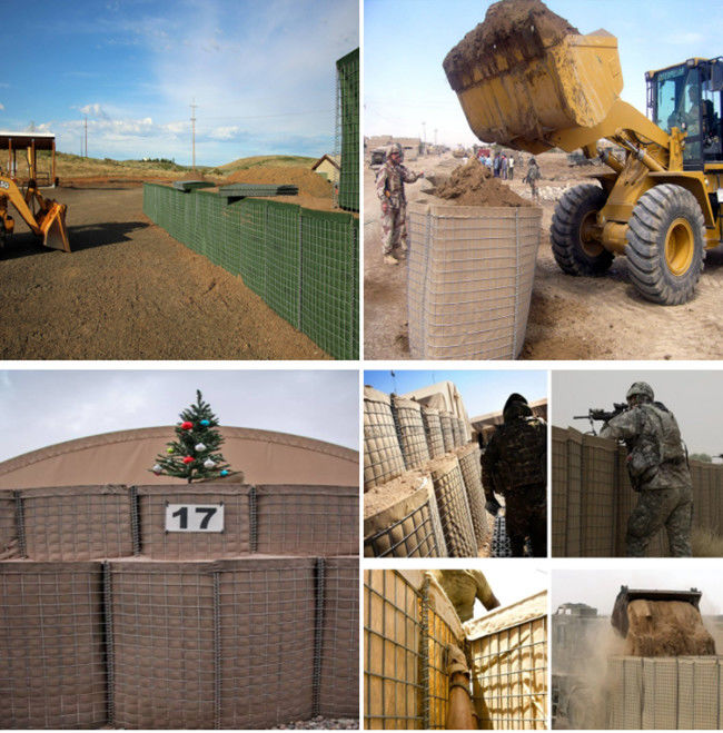 4mm Hesco van het het Legergebruik van de Barrièrenoodsituatie Defensie van Mil 3 de Explosiebestendige 1