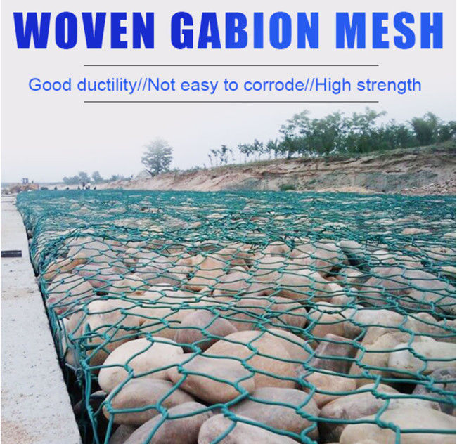 3×3×6ft 2 Verdraaid Staal Gabion Mesh Basket Slope Bank Protective 0