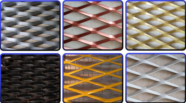 6mm het Architecturale Decoratieve Behandelen van Aluminiumdiamond mesh sheet for curtain wall 2