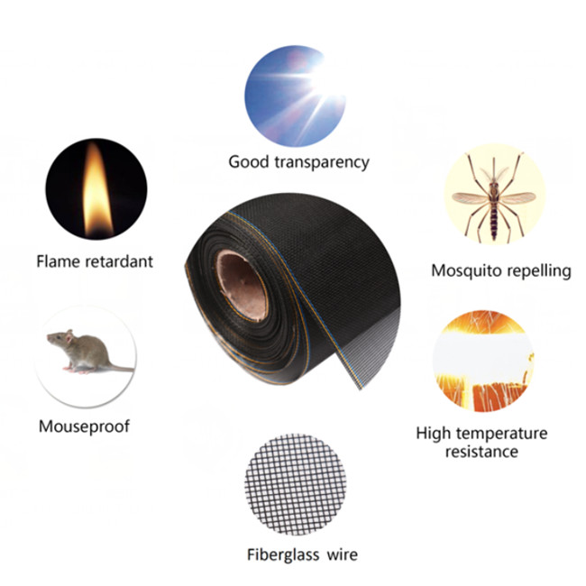 van het de Glasvezelnetwerk HBGB van 18X18 20X20 Insect het Met hoge weerstand Mesh Fabric 0