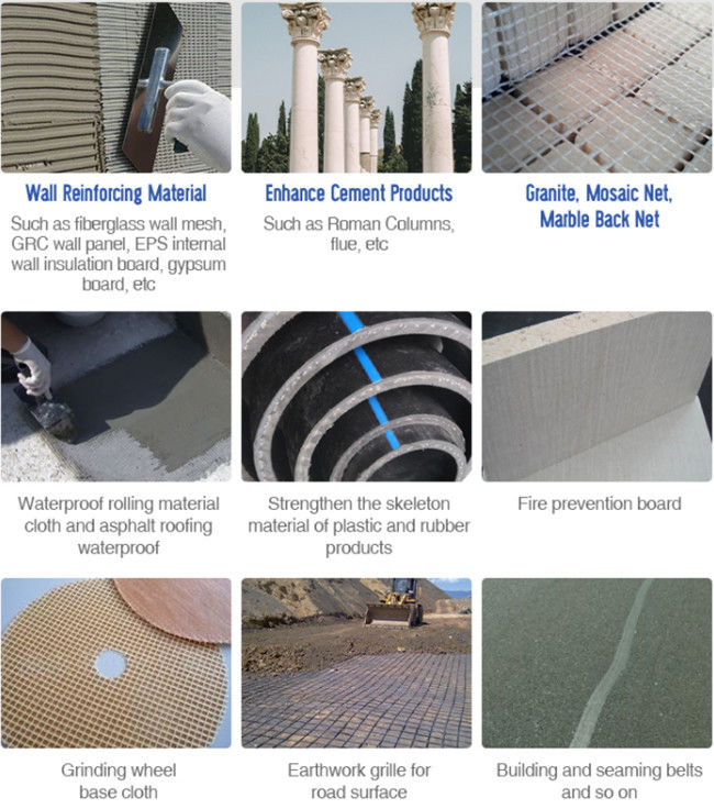 van de Glasvezelmesh for concrete countertops 5x5 van 120g 4*4 de Glasvezel Mesh Fabric 1