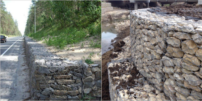 Flex PE Met een laag bedekte Hexagonale Gabion Mesh Baskets HBGB Overstromingsbeheer van pvc 3