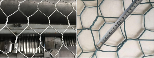4mm Pvc Met een laag bedekte Gabion  80mm X 100mm Openend 0