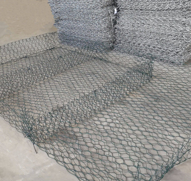 Hete Ondergedompelde Gegalvaniseerde Gabion Mesh Basket 0.3m 4m Doordringbaarheid voor Rivierbank 0
