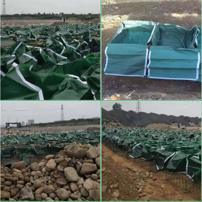 Maak 1*1*1m Geweven Geotextile de Zakiso SGS waterdicht van HUISDIERENgabion 1