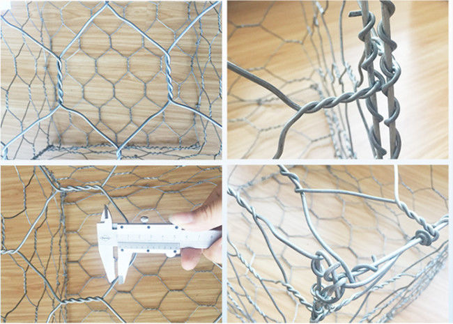 0.3m Geweven Gegalvaniseerde pvc Met een laag bedekte Gabion-het Strandversterking van de Doos Behoudende Muur 0