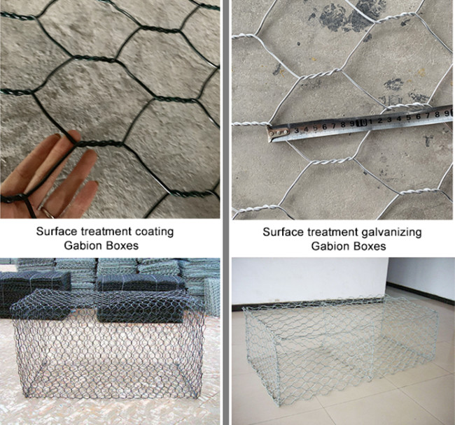 2.4mm tot 3.9mm Galfan Gabion Ondergedompeld Manden Heet Gegalvaniseerd voor Hellingsbouw 0