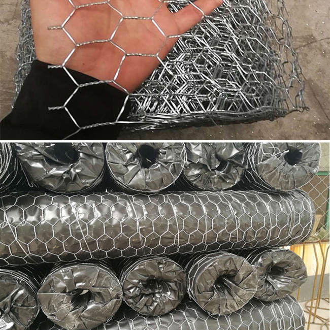 0.42mm galvaniseerden 1.2m Hoog Kippegaas Mesh Fence For Rabbits Cage 0
