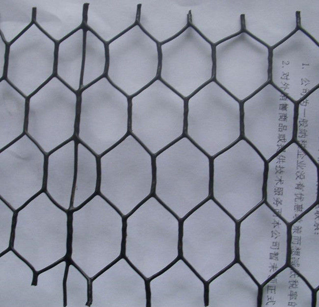 Omheining Wire Opleverende Vinyl Met een laag bedekte Zwarte 60 " X150 1“ Netwerk 20 van het Maat het Hexagonale Gevogelte 0