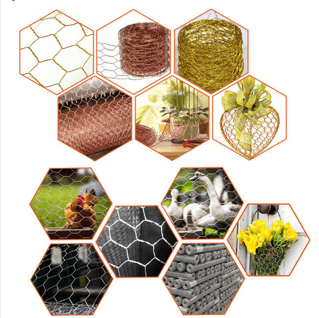 5/8“ 16mm het Hexagonale Netwerk BWG 22 van het KoperKippegaas Maat 24 25 1