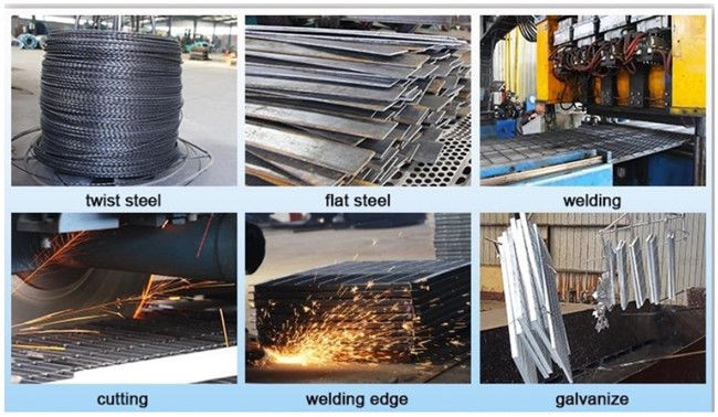 Hdgkelderverdieping Mesh Plain Bar Grating Steel voor Parkeerterrein en Oprijlaan 0