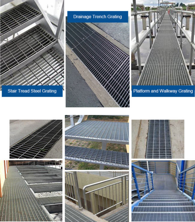 Hdgkelderverdieping Mesh Plain Bar Grating Steel voor Parkeerterrein en Oprijlaan 1