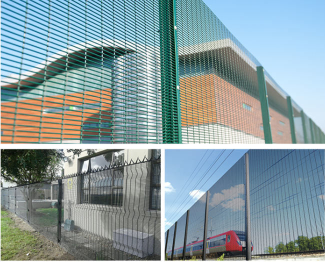 Duurzame Antiwear 358 Gelaste Anti beklimt Mesh Fence High Security 1.5m Hoogte 2