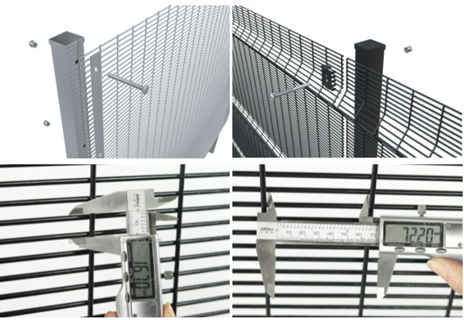 358 ISO 9001 Anti Met weerhaken beklimmen Draad Mesh Fencing 1.8m Hoogte 1