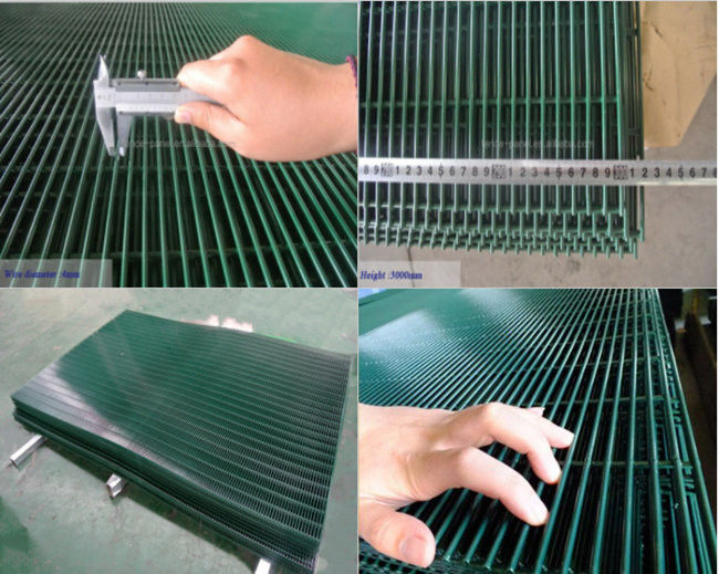 Duurzame Antiwear 358 Gelaste Anti beklimt Mesh Fence High Security 1.5m Hoogte 1