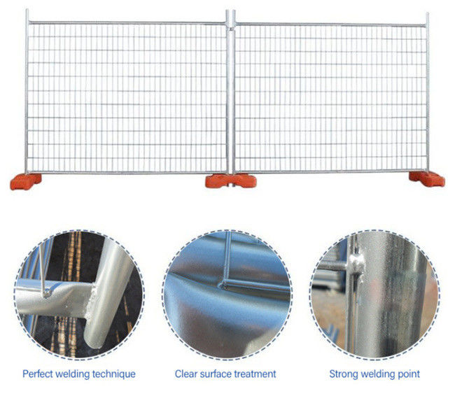75×150mm Metaal galvaniseerde dik Tijdelijke Bouwomheining Panel 5mm 0