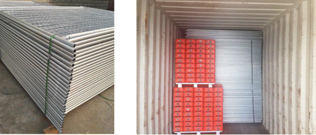 75×150mm Metaal galvaniseerde dik Tijdelijke Bouwomheining Panel 5mm 2