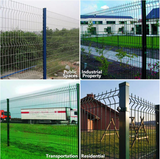 3d Driehoek die de Weg van Pvc buigen Mesh Fencing Curved Iron For 2