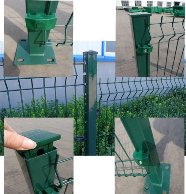 3D Gebogen Poederpvc Met een laag bedekte Draad Mesh Fence Galvanized 200×65mm 4.5mm 2