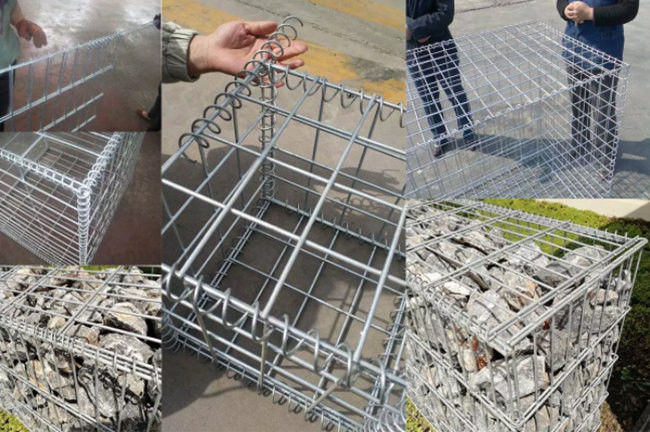 Galfan bedekte Gelast Gabion-Netwerk 4mm de Behoudende Muur van Draad met een laag200x100x50 Dozen 0