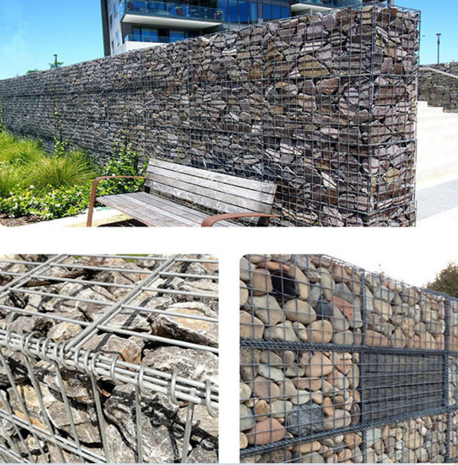 Populaire Grootte 4m de Lange Blokken van de de Manden Behoudende Muur van Rotsgabion 0