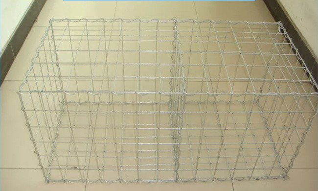 De steen kooit Muur Gelast Mesh Gabion 4mm het Gat van de Draadmaat 5x5 Cm 0