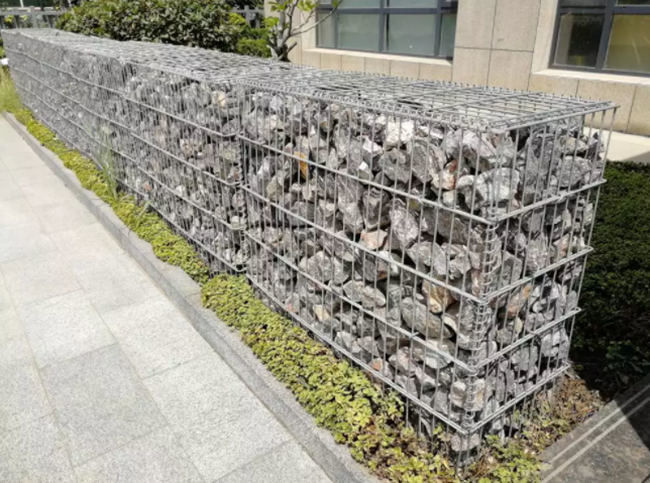 Diy 2x1x1m de Gelaste Decoratieve Kooi van Mesh Gabions Retaining Wall Basket 1