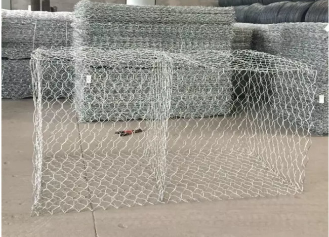 4x2x0.3 de hexagonale van het de Doosznal Met een laag bedekte Ijzer van Gatengalfan Gabion Draad Mesh Retaining Wall 0