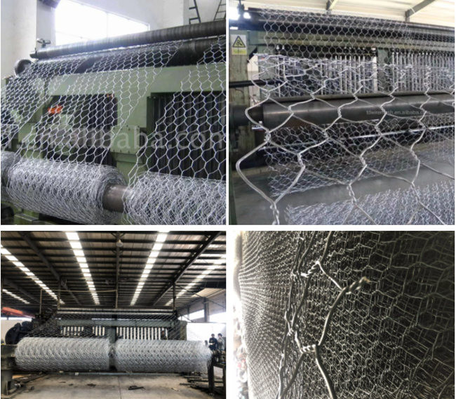 4m X 2m X 0.3m Gabion-Heet Ondergedompeld Gegalvaniseerd het Ijzerstaal van de Steenkooi 2