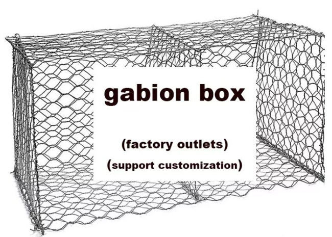 3x1x0.3m Gabion Matras 2.7mm Netto die Draad voor Hellingsbescherming wordt gegalvaniseerd 0