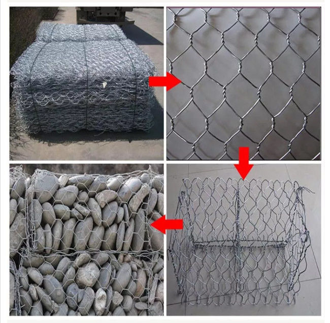 270g/M2 vulde de zink Met een laag bedekte het Overstromingsbeheersteen van Doosgabion 3m X 1m X 0.5m 1