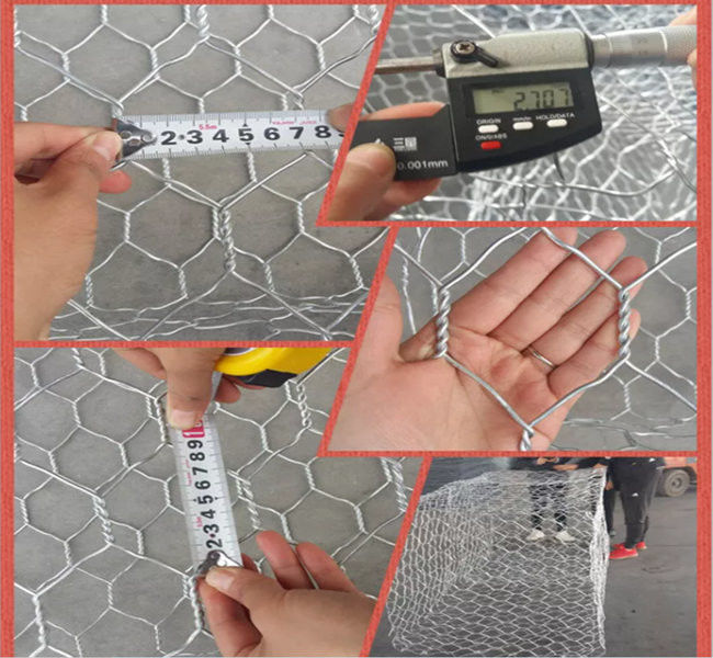 2x1x1m Gegalvaniseerde Gabion-Doos Monolithische Structuur voor Stabilisatie van Aarde 0
