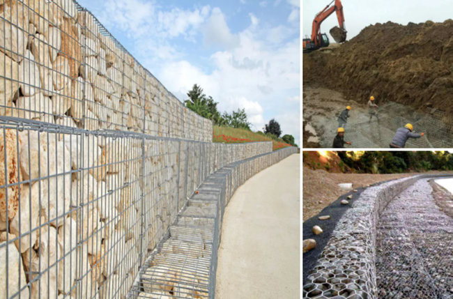 3mm galvaniseerde de Behoudende Muur van de Staaldraad Gelaste Gabion-Doos 2