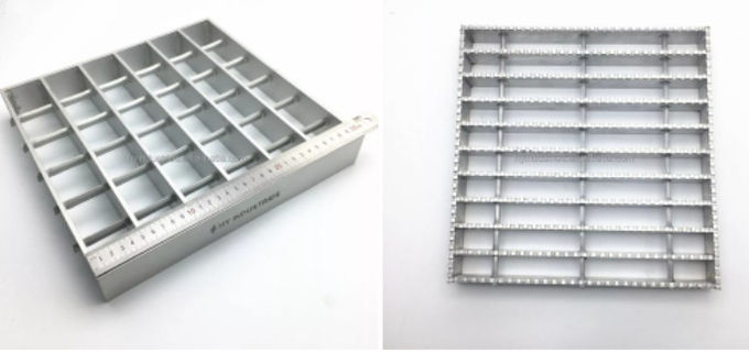 Het voet Duidelijke Bargrating Staal van Tray Hot Dip Galvanized Catwalk 0
