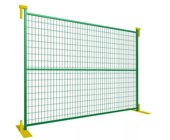 Gele Gegalvaniseerde Tijdelijke de Bouwomheining Panel With Clips van Canada en Basis 0